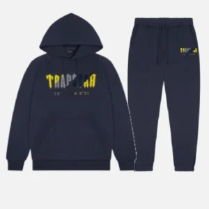 Tuta Trapstar Chenille Decoded Blu Navy/Giallo